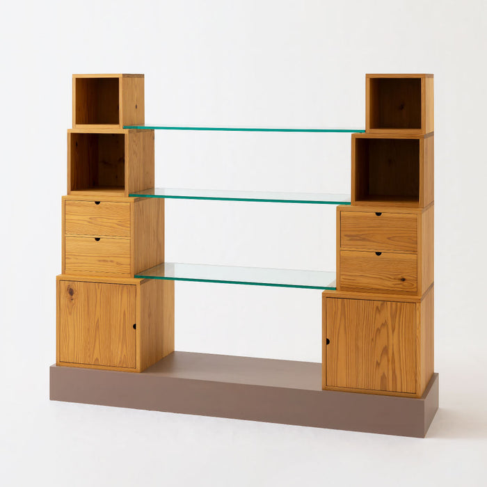 キャビネット（Scaloni）/スギ（圧縮板目材 節入り）