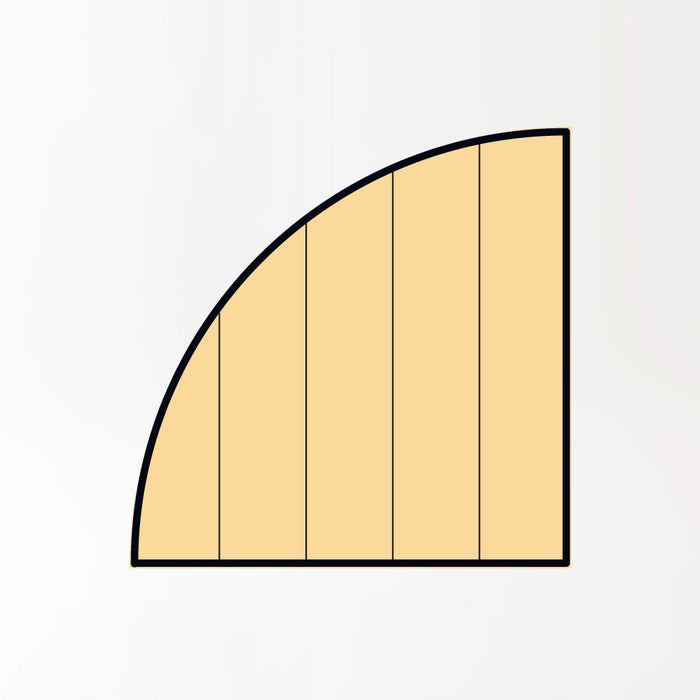 SUGI FREE FLOOR /左角丸形 /スギ（圧縮板目材）