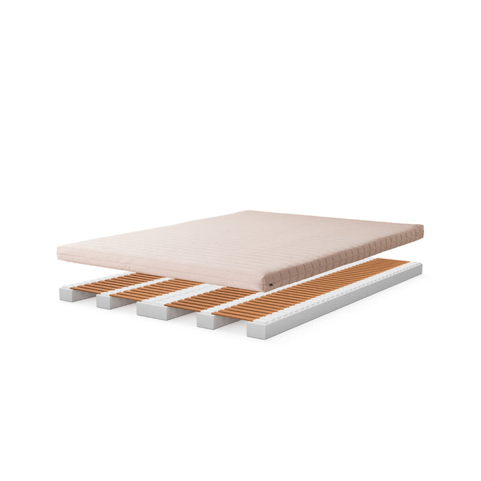 ウッドスプリング+ウレタンマットレス /レッドオーク /ダブル