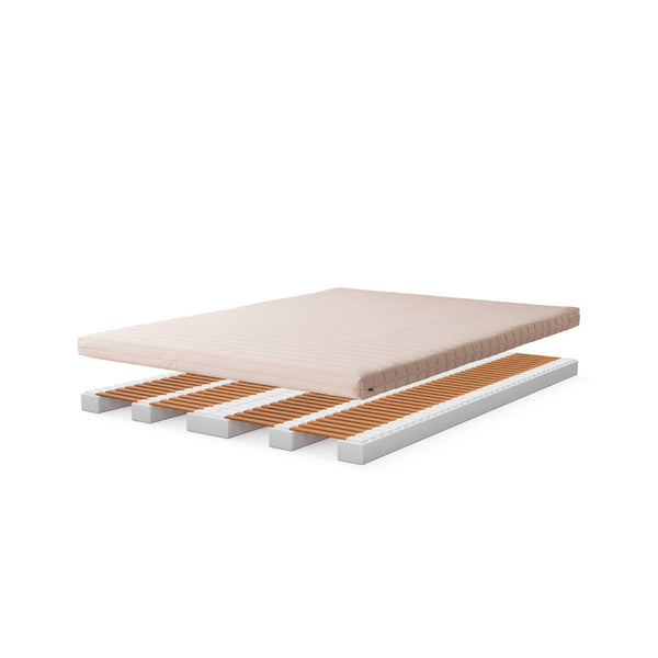 ウッドスプリング+ウレタンマットレス /圧縮スギ /ダブル