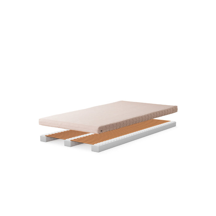 ウッドスプリング+ウレタンマットレス /レッドオーク /シングル