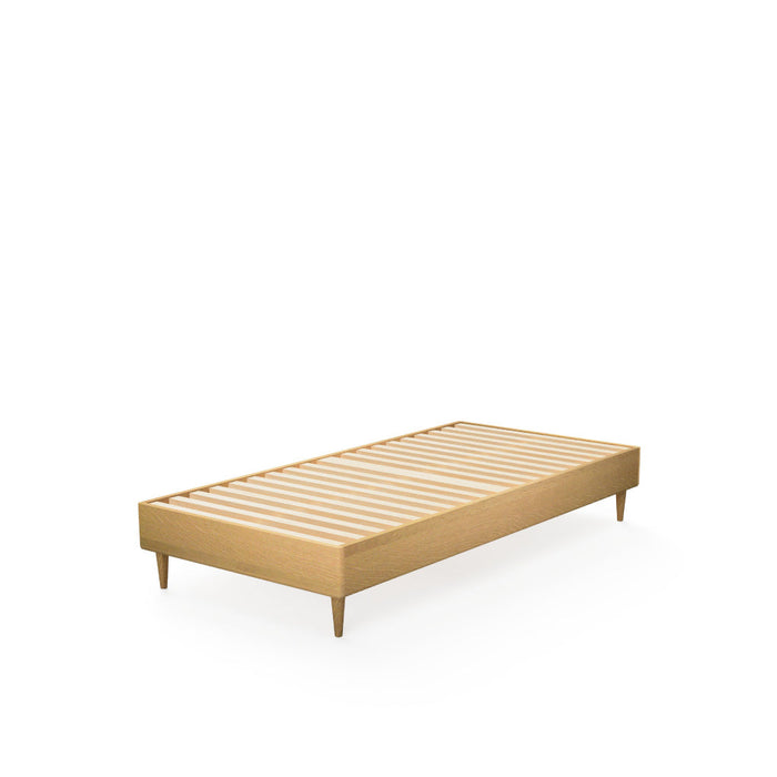 ヘッドレスベッド　ベッドフレームのみ /シングル /ホワイトオーク（節入り）