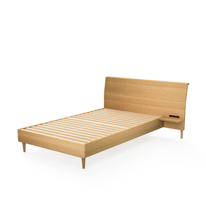 右テーブル付きベッド　ベッドフレームのみ /ハイバックタイプ /セミダブル /ホワイトオーク