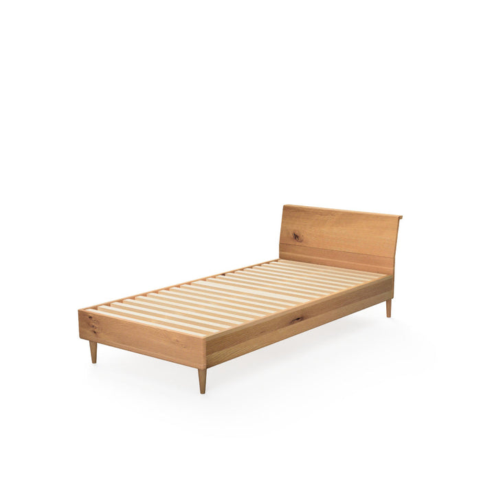 スタンダードベッド　ベッドフレームのみ /レギュラータイプ /シングル /ホワイトオーク（節入り）