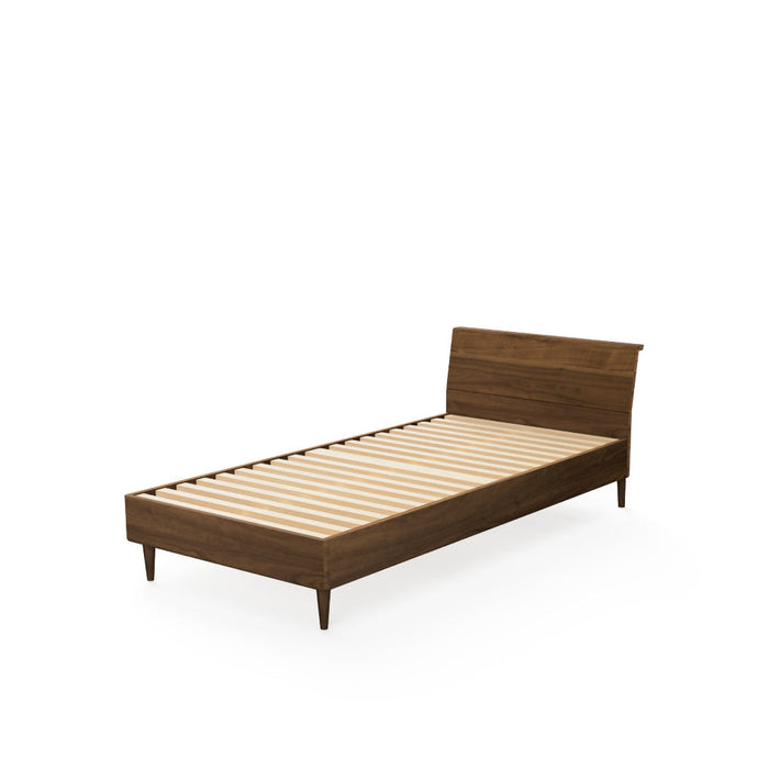 スタンダードベッド　ベッドフレームのみ /レギュラータイプ /シングル /ウォルナット