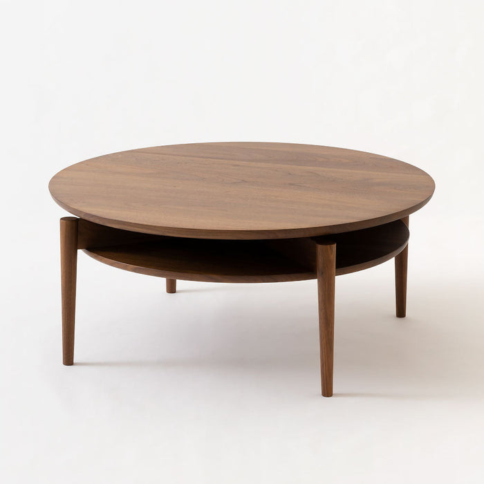 リビングテーブル /棚あり /ウォルナット