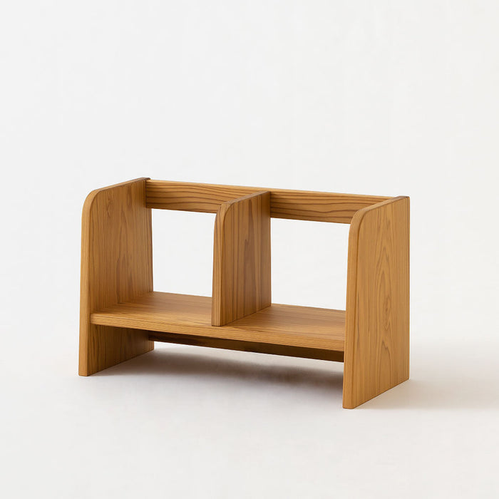 ブックスタンド /スギ（圧縮板目材 節入り）