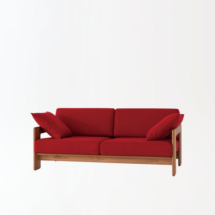 ソファ /2P /スギ（圧縮板目材 節入り）