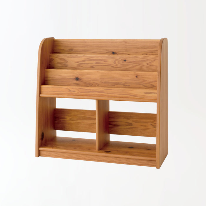 絵本棚 /スギ（圧縮板目材 節入り）