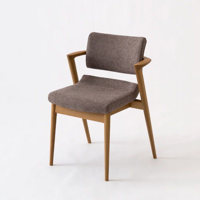 セミアームチェア（張り座） /ハイタイプ /ホワイトオーク