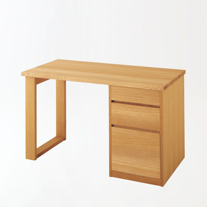 デスク（枠脚+ボックス脚） /W140 /レッドオーク