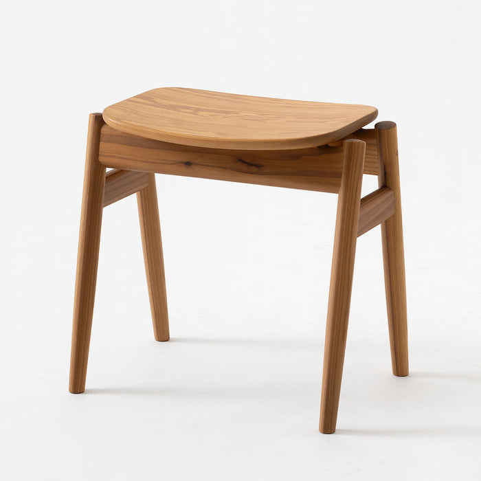 スツール（板座）/KASANE /スギ（圧縮板目材）