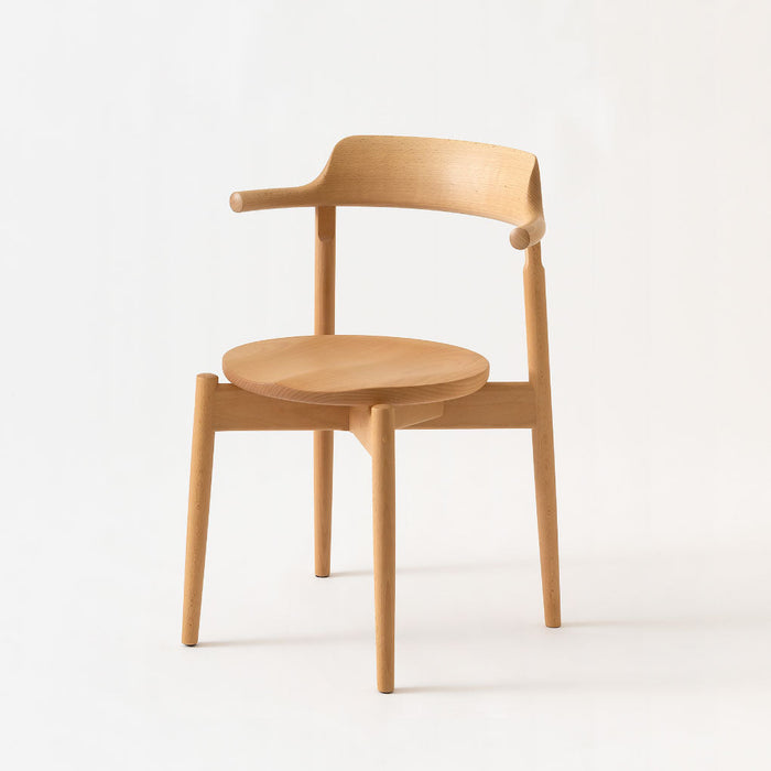 セミアームチェア（板座）/ビーチ