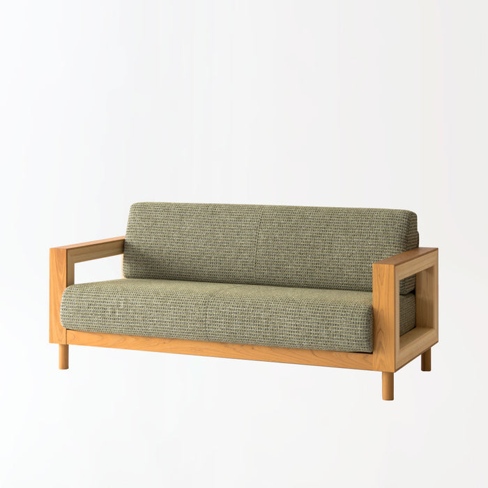 ソファ /2P /木製脚 /ヒノキ（圧縮板目材）