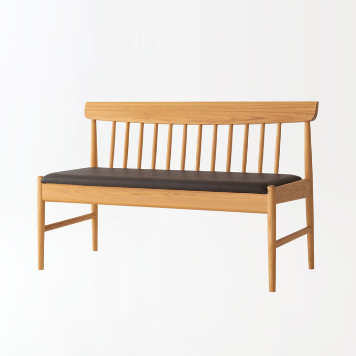 ベンチ（張り座）/ヒノキ（圧縮板目材）