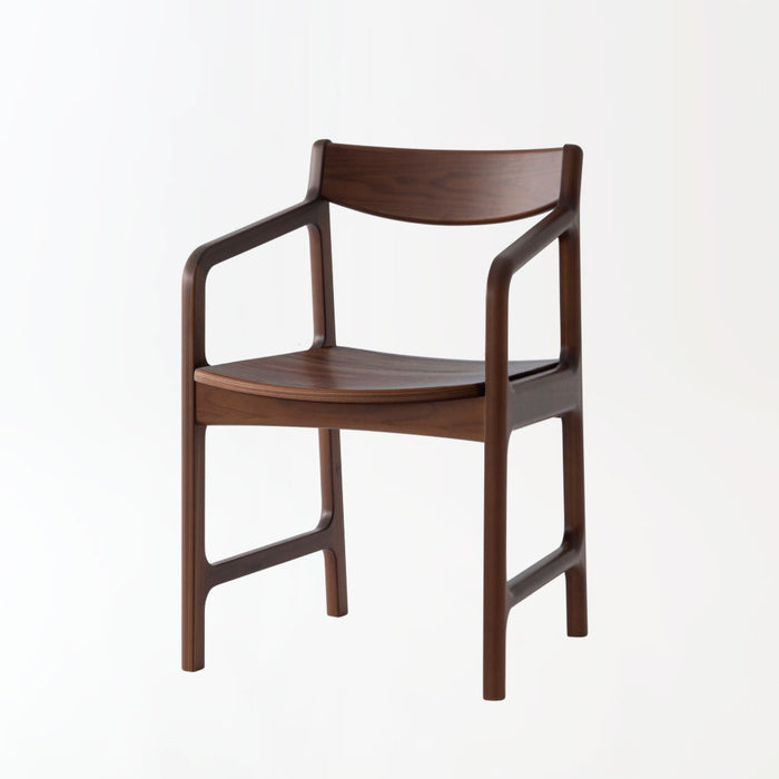 アームチェア（板座）/スギ（圧縮板目材）