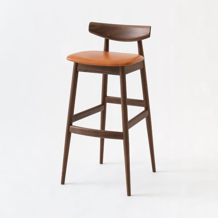 カウンターチェア（張り座）/ウォルナット