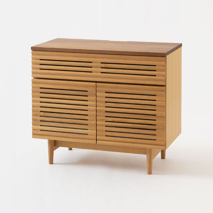 サイドキャビネット /ツートン（ホワイトオーク×ウォルナット）