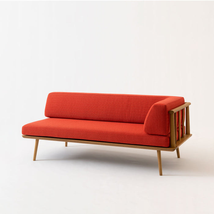 カウチ /W146 /左肘付き /ホワイトオーク