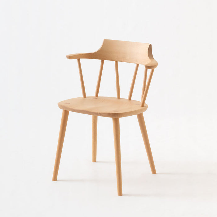 セミアームチェア /ビーチ