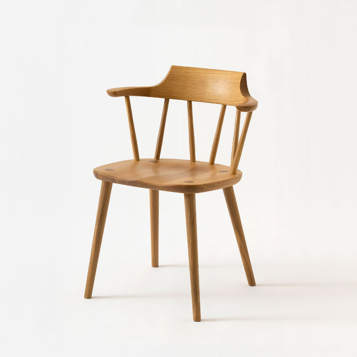 セミアームチェア /ホワイトオーク