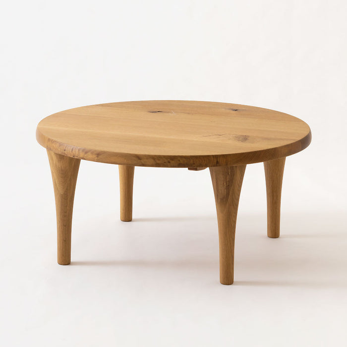 円形リビングテーブル /ホワイトオーク（節入り）