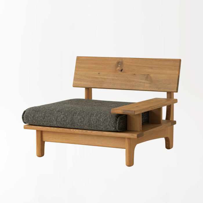 ソファ（片肘付き）/1P /左肘付き /ホワイトオーク（節入り）