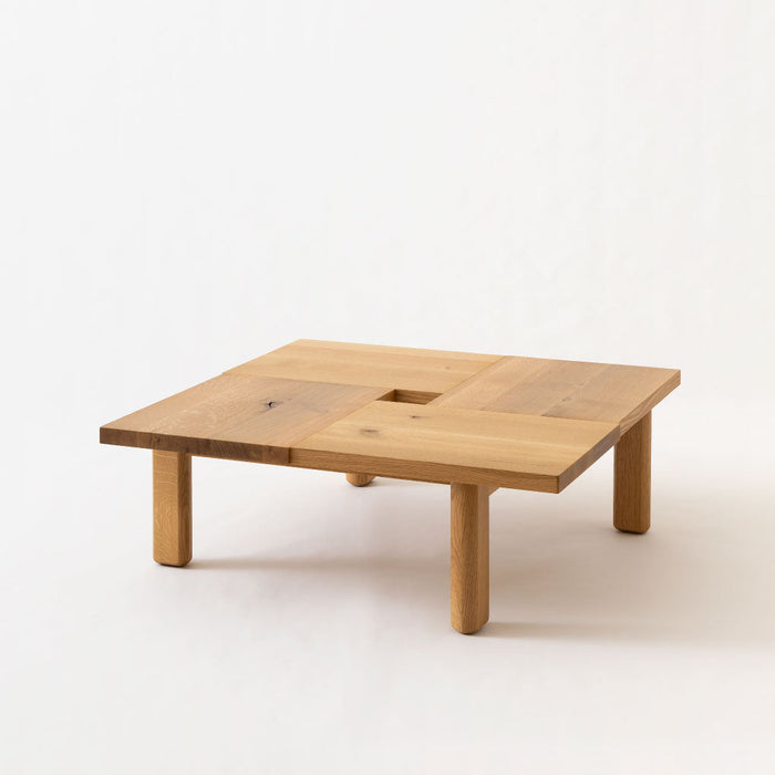 正方形フロアテーブル /W100 /ホワイトオーク（節入り）