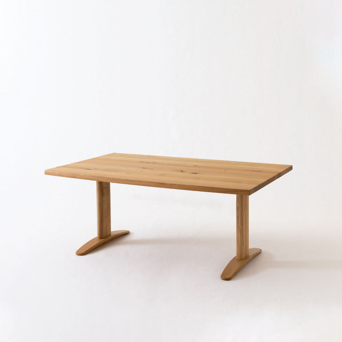 テーブル（片側R形天板）/W160 /レギュラータイプ /ホワイトオーク（節入り）