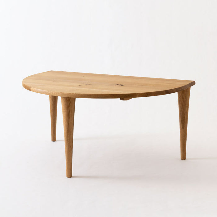 半円形テーブル /ホワイトオーク（節入り）