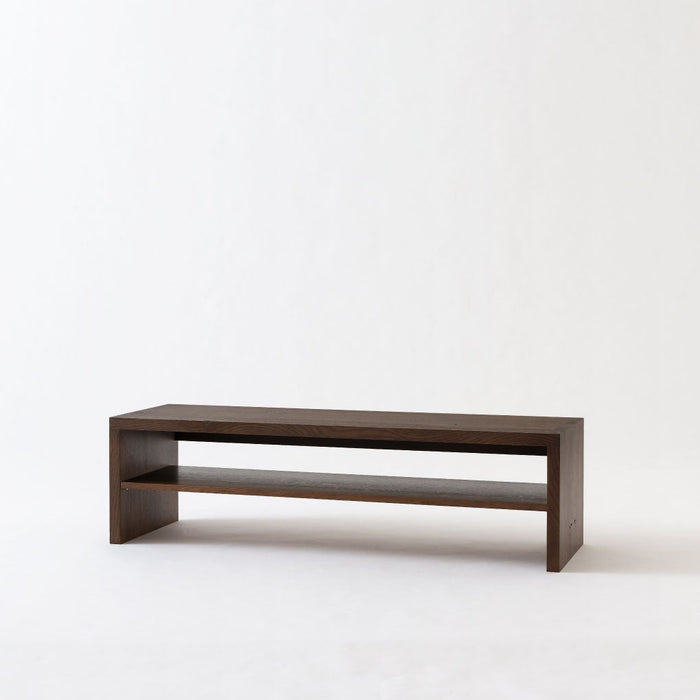 ローシェルフ（棚板付き）/ホワイトオーク（節入り）