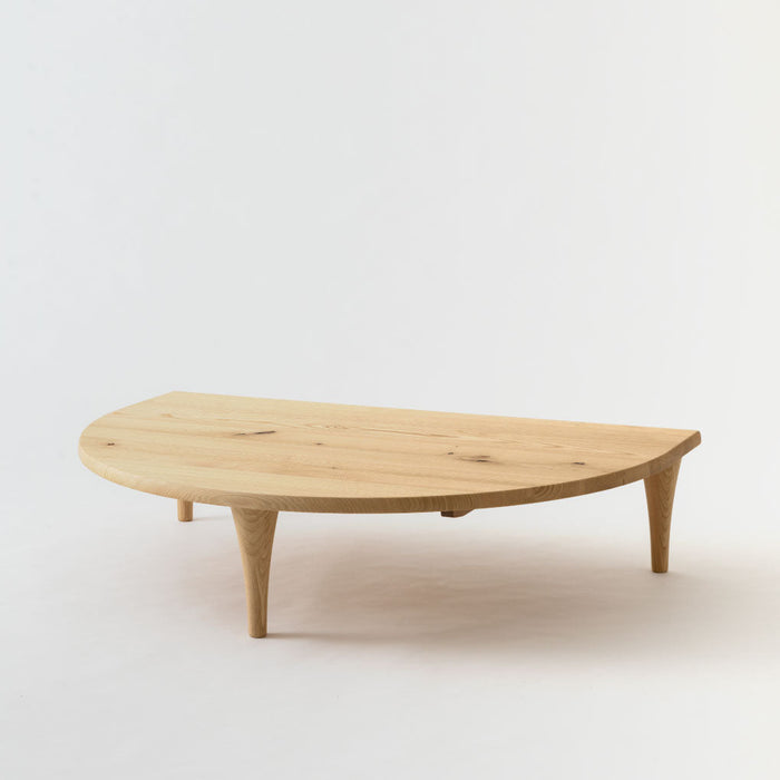 半円形リビングテーブル /W104 /レギュラータイプ /クリ