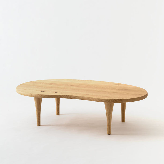 豆型リビングテーブル /W145 /ハイタイプ /クリ