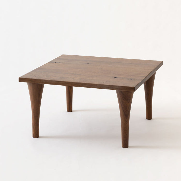 正方形コーナーテーブル /ウォルナット（節入り）