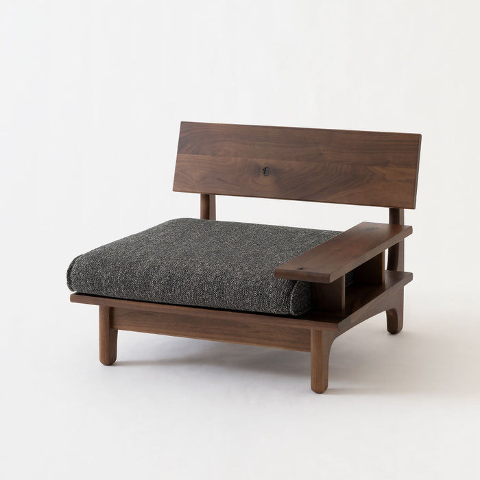 ソファ（片肘付き）/1P /左肘付き /ウォルナット（節入り）