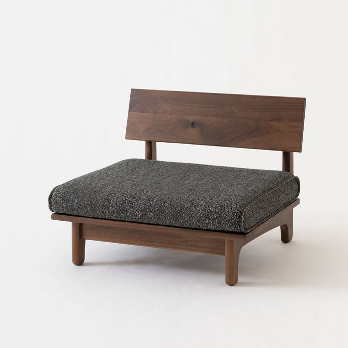 ソファ（肘なし）/1P /ウォルナット（節入り）