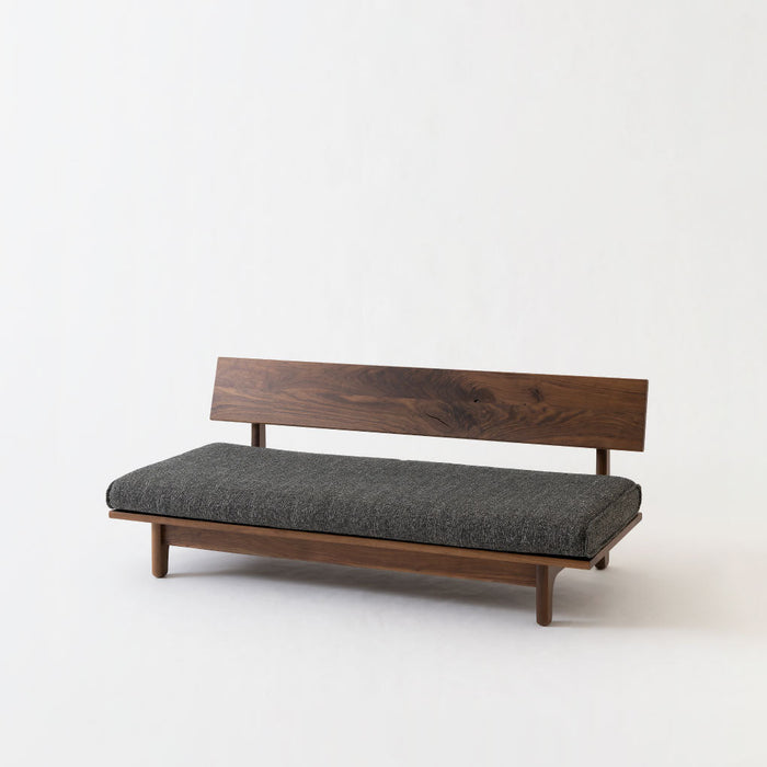 ソファ（肘なし）/2P /ウォルナット（節入り）