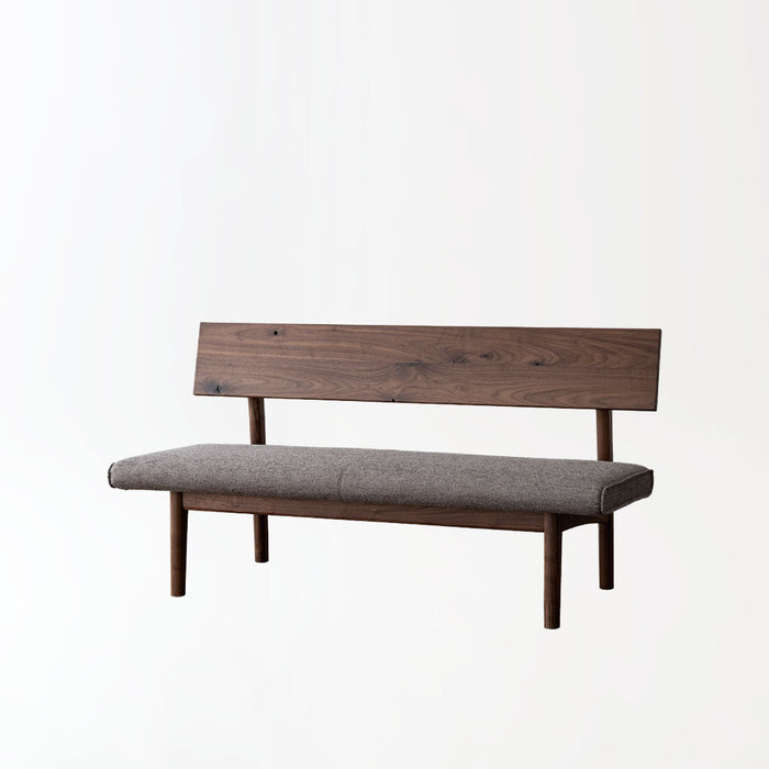 ベンチ /W165 /LDタイプ /カバーリング仕様 /ウォルナット（節入り）