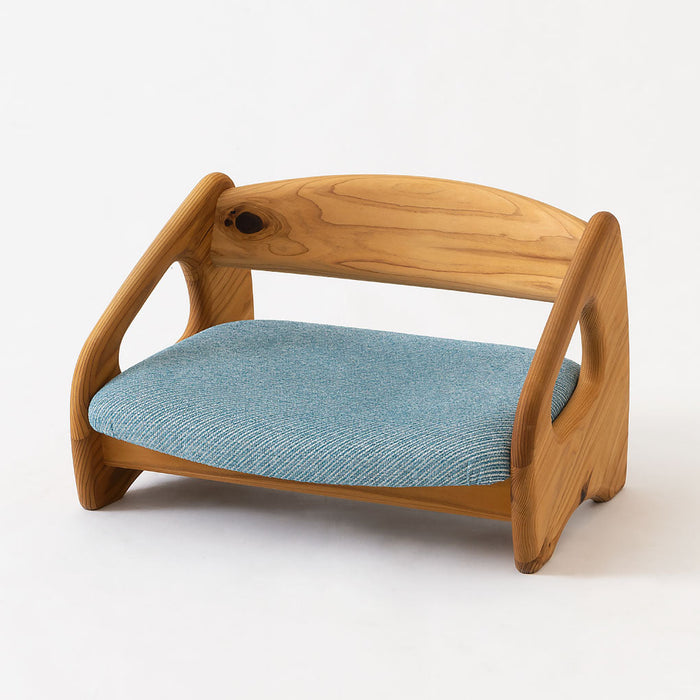 フロアチェア /スギ（圧縮板目材 節入り）