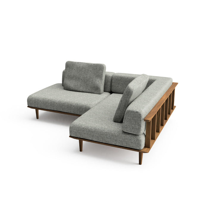 カウチ（右肘付き）+ソファ（左背付き） /W205 /D161 /ホワイトオーク