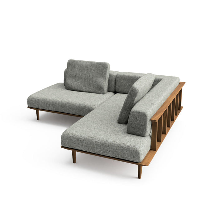 カウチ（右肘付き）+ソファ（左背付き） /W205 /D183 /ビーチ