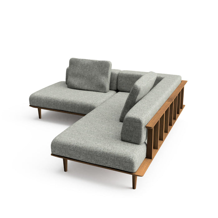 カウチ（右肘付き）+ソファ（左背付き） /W205 /D205 /ウォルナット