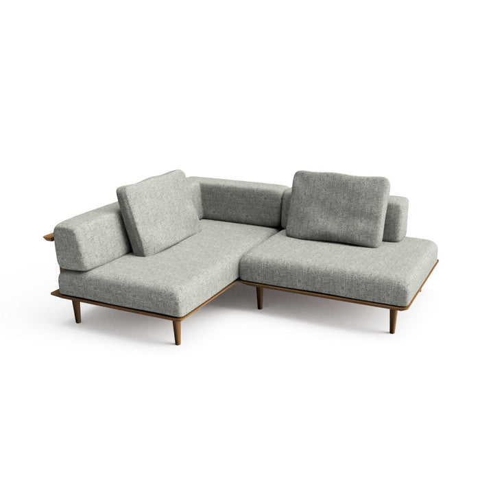 カウチ（左肘付き）+ソファ（右背付き） /W205 /D161 /ホワイトオーク