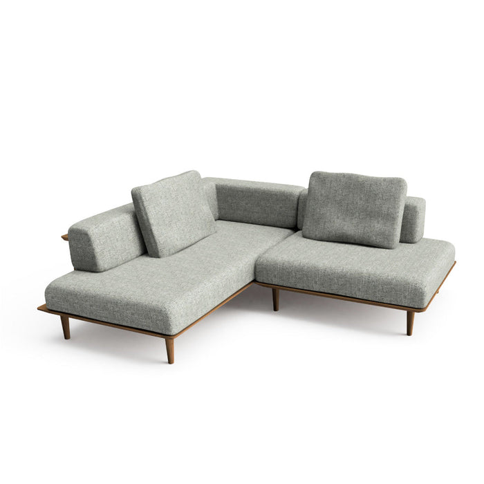 カウチ（左肘付き）+ソファ（右背付き） /W205 /D183 /ビーチ