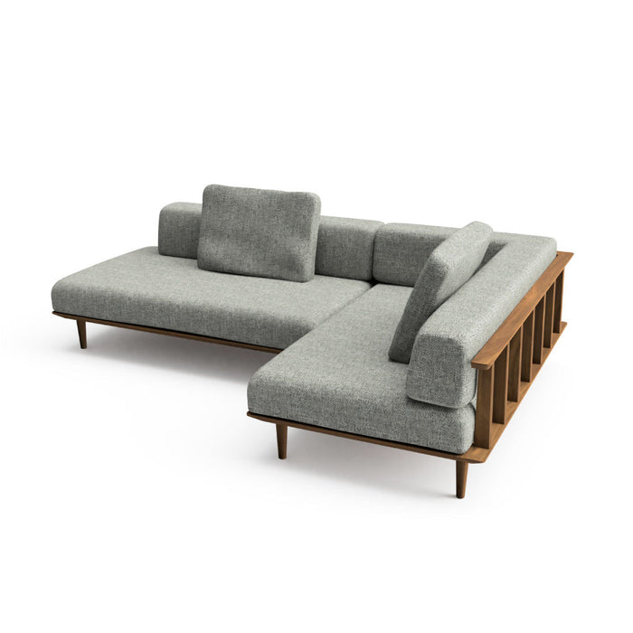 カウチ（右肘付き）+ソファ（左背付き） /W249 /D161 /ビーチ