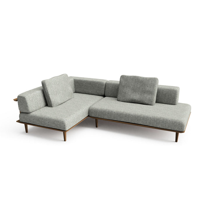 カウチ（左肘付き）+ソファ（右背付き） /W249 /D161 /ビーチ