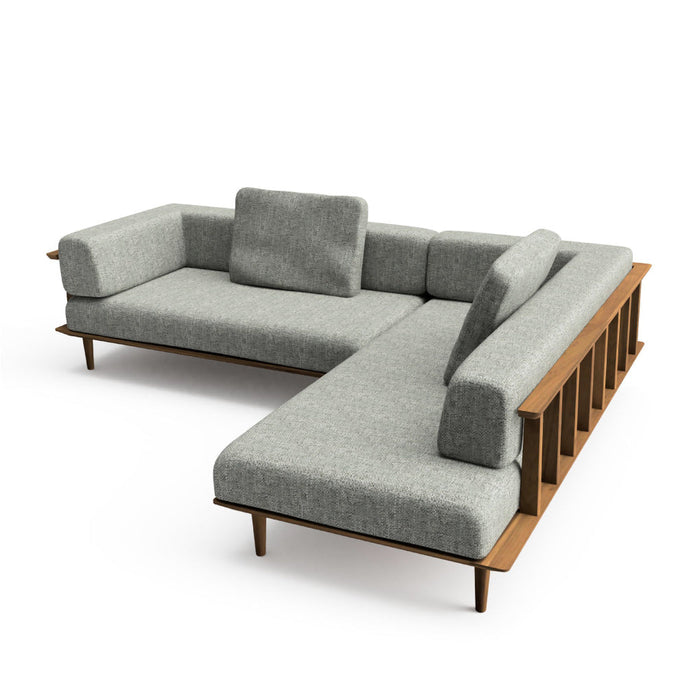 カウチ（右肘付き）+カウチ（右肘付き） /D205 /ホワイトオーク