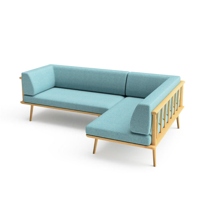 カウチ（右肘付き）+カウチ（右肘付き） /W226 /D146 /ホワイトオーク