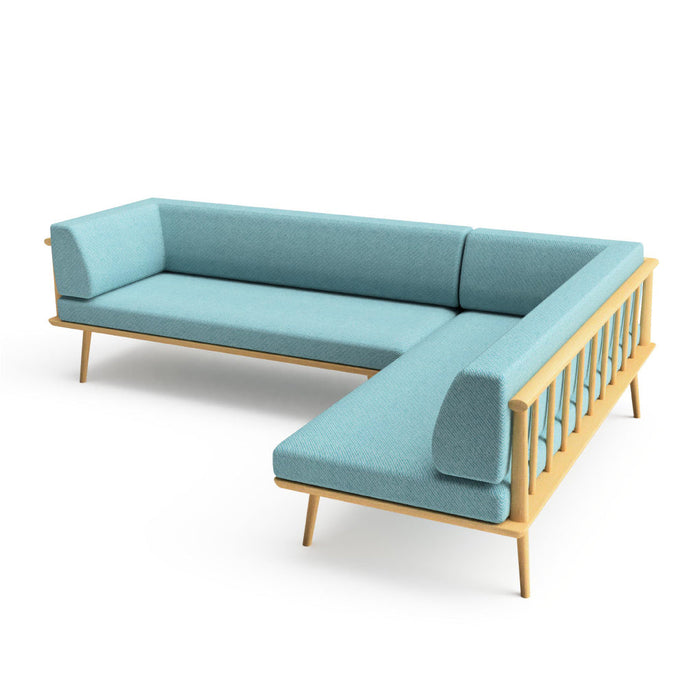 カウチ（右肘付き）+カウチ（右肘付き） /W259 /D179 /ホワイトオーク