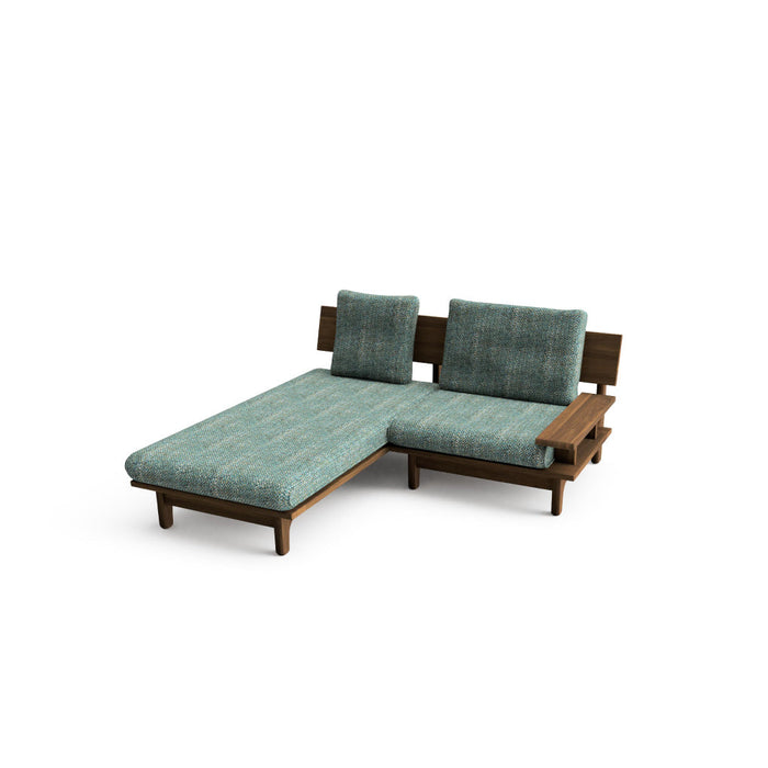 カウチ+ソファ（左肘付き） /W168 /ウォルナット（節入り）